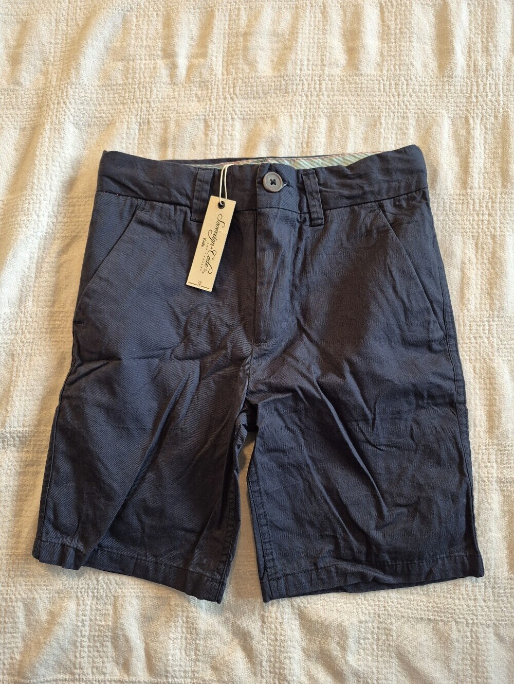 Sovereign Code boys size 6 navy adjustable waist shorts NWT